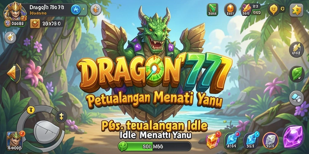 Screenshot gameplay DRAGON777 yang menunjukkan pertarungan naga yang mengesankan.