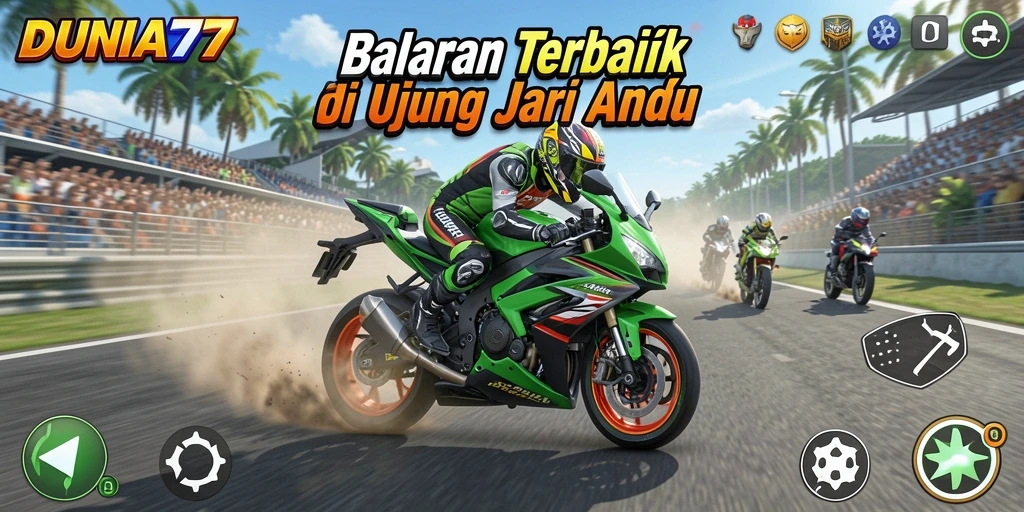 Tampilan gameplay DUNIA77 yang seru dan menegangkan.