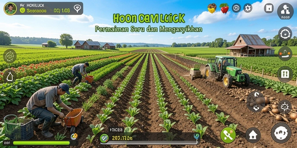 Screenshot menampilkan gameplay HOKILUCK yang menyenangkan dan penuh warna.