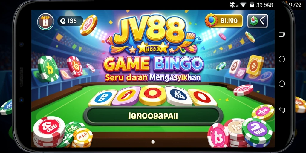 Screenshot gameplay Bingo yang menarik dan interaktif dari JV88.