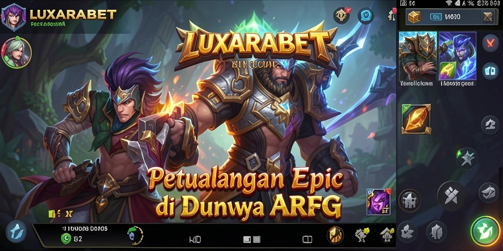 Gameplay LUXARABET yang seru dengan pertarungan mendebarkan.