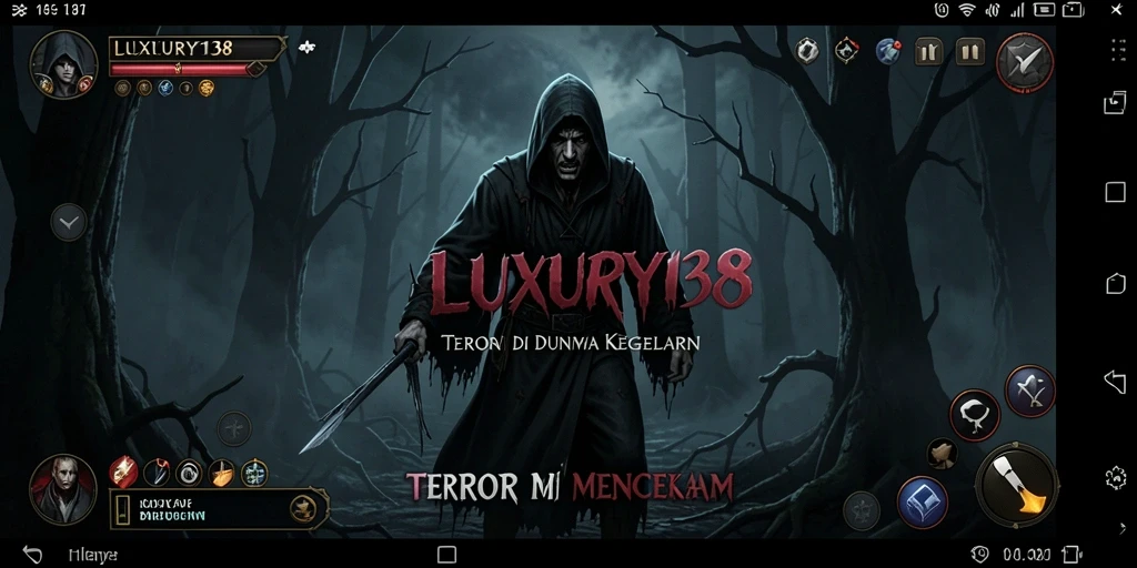 Tangkapan layar menampilkan suasana mencekam dalam gameplay LUXURY138.