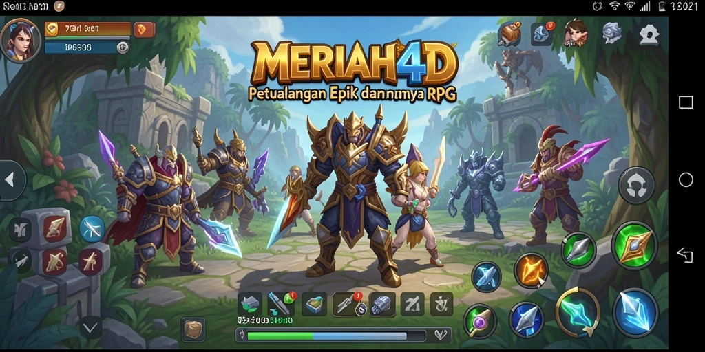 Screenshot gameplay MERIAH4D menampilkan aksi seru di dunia RPG.
