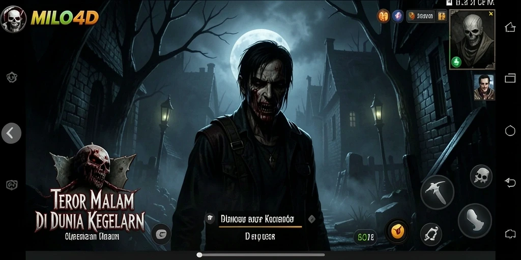Screenshot gameplay menampilkan suasana mencekam di MILO4D.