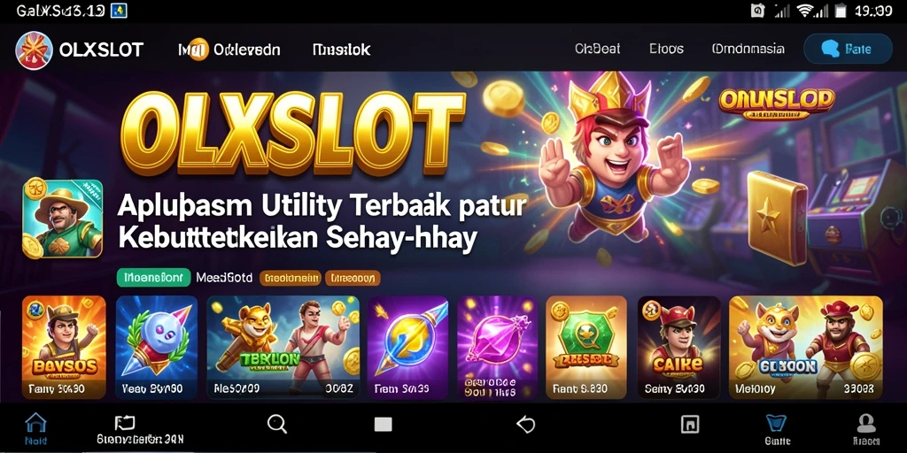 Tampilan screenshot utama OLXSLOT yang menunjukkan kemudahan gameplay Utility.