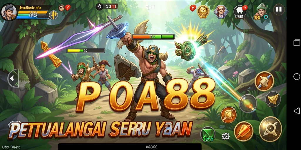 Tampilan screenshot POA88 menampilkan aksi petualangan yang mendebarkan.