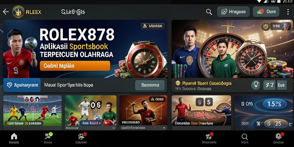 Tampilan gameplay aplikasi Sportsbook yang menarik dan interaktif.