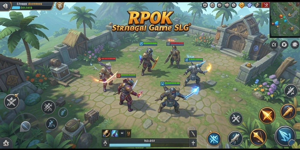 Tangkapan gameplay RPOK menampilkan pertempuran strategis yang seru.