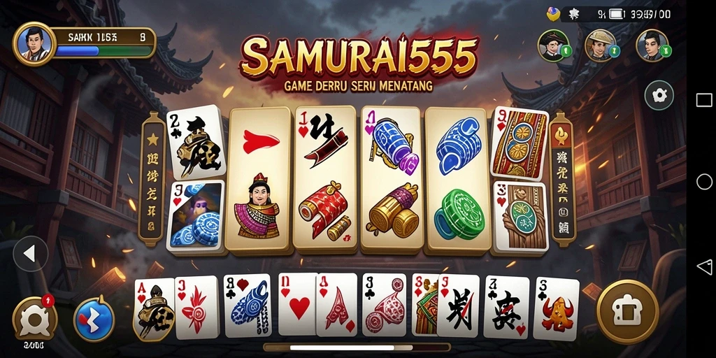 Screenshot gameplay dari SAMURAI555 yang menarik dan kompetitif.