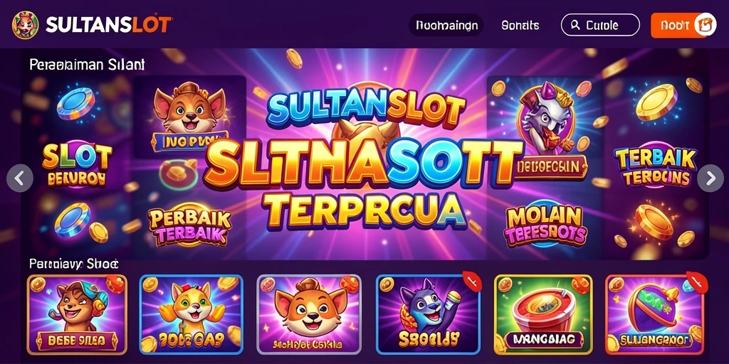 Tampilan gameplay SULTANSLOT yang penuh warna dan menarik.
