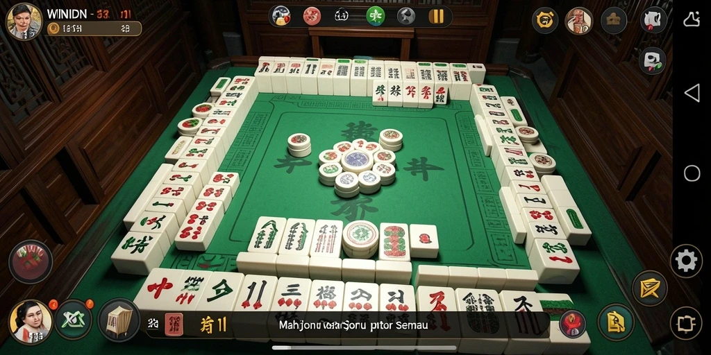 Tampilan gameplay Mahjong di WINIDN yang memukau.
