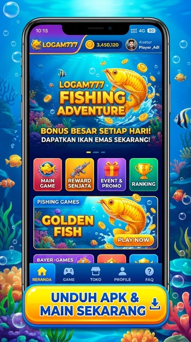 Tampilan antarmuka pengguna logam777 yang menarik.